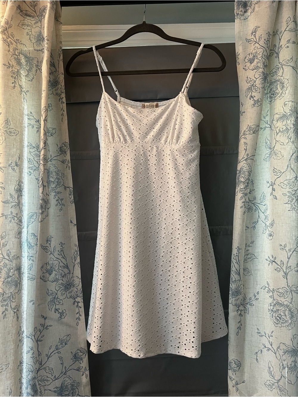 Altar'd State White Top with Eyelet Trim
